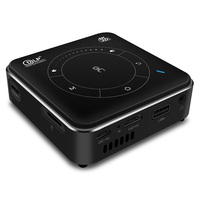 Métal DLP 3D Projecteur Vidéo 4K Double WiFi 4GB RAM DDR4 32GB ROM Portable Android Smart Mini Projecteur avec batterie rechargeable