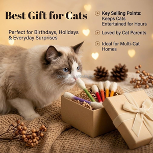 Jouets à mâcher géants pour <span class=keywords><strong>chat</strong></span> en coton, avec herbe à <span class=keywords><strong>chat</strong></span> pour soulager l'anxiété - Product Image 5