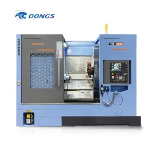 DONGS-TCK50 tornio cnc letto obliquo tornio in metallo tornitura e fresatura cnc centri di lavorazione tornio strumenti dal vivo