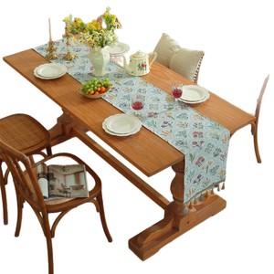 American Style Table <b>Runner</b> Cotton Linen Printed <b>Washable</b> Home Decor Living Room Dining Room Bedroom Kitchen Bathroom Entryway - Product Image 5