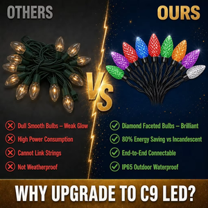Wholesale Custom Home Outdoor Decor 24V C9 Led Bulb Christmas Tree String <b>Lights</b> Ip65 Christmas Decorative <b>Lights</b> Displays - Product Image 3