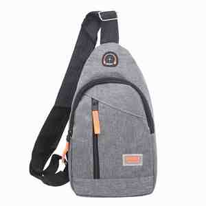 Nouveau Sac Bandoulière en Nylon Style Loisir avec Trou pour Écouteurs pour Hommes - Product Image 1