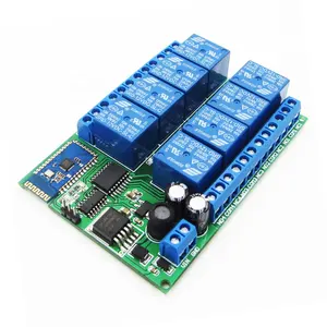 Dc 12V 8 Kanaals Relais Module Bt Draadloze Schakelaar Voor Android Smart Mobiele Telefoon App Controle Momentary Interlock