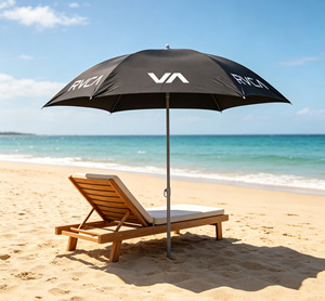 <span class=keywords><strong>Ombrellone</strong></span> da <span class=keywords><strong>Spiaggia</strong></span> Portatile da 36 Pollici, Colore Nero, Promozionale con Stampa Logo - Product Image 6