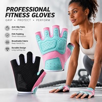 Gants de cyclisme ARTIVA personnalisés avec logo, en fibre de nylon, demi-doigts, antidérapants, respirants et rembourrés pour la pratique du VTT et les sports de plein air