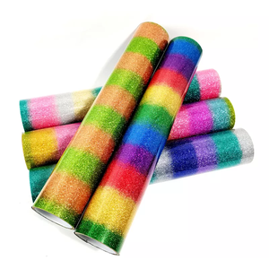 Échantillon gratuit YS de <span class=keywords><strong>vinyle</strong></span> thermocollant à paillettes arc-en-ciel sans fluorescence pour vêtements, rouleau de transfert thermique HTV - Product Image 6