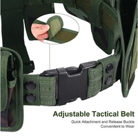 Ceinture tactique modulaire de sécurité et utilitaire avec pochettes, sacs et holster pour la sécurité, la chasse et les activités tactiques