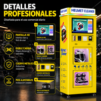 Machine de nettoyage de casques de moto avec pompe et fonction de désinfection et de séchage automatique PLC 220V Garantie 1 an