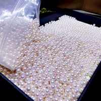 Perles d'eau de mer Akoya, perles rondes parfaites, haute brillance, matériel pour bijoux DIY, vente directe en gros