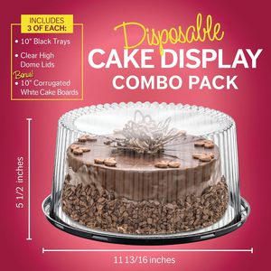 Wholesale <b>Cupcake</b> Muffin <b>Case</b> Domes Clear Plastic Round Cake Box Clear Cake Packaging Box - Product Image 5