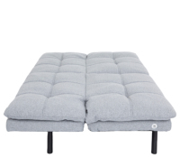 Sofá cama de metal plegable futón moderno de espuma viscoelástica de alta calidad con cargadores USB