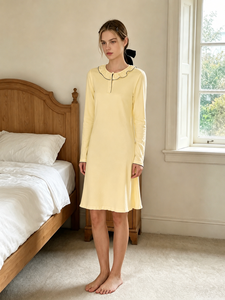 Pigiama <span class=keywords><strong>da</strong></span> donna Glamour Custom, abbigliamento <span class=keywords><strong>da</strong></span> casa in <span class=keywords><strong>modal</strong></span> ecologico, pigiama in maglia a maniche lunghe, <span class=keywords><strong>camicia</strong></span> <span class=keywords><strong>da</strong></span> <span class=keywords><strong>notte</strong></span> in cotone, abito <span class=keywords><strong>da</strong></span> <span class=keywords><strong>notte</strong></span> per il tempo libero - Product Image 2