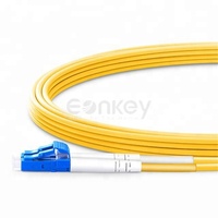 Kabel serat optik FTTH LC/UPC ke LC/UPC Duplex 2.0mm 9/125 kabel Patch mode tunggal