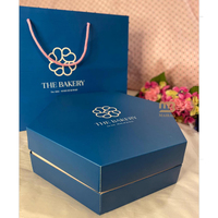 Boîte d'emballage cadeau hexagonale personnalisée en papier carton 12 16 24 30 boîtes de chocolat vides de luxe boîte Kunlawa Dessert to Go