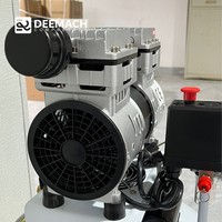 Kompresor Udara Piston Bebas Oli DEEMACH 220V Hemat Ruang Portabel Senyap untuk Medis dan Gigi 8Bar/10Bar Dengan Tangki Udara 30-100