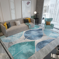 Tapis de sol et tapis de table basse personnalisés pour salon et chambre, motif pastoral, imprimé plantes et fleurs, résistant aux taches, pour dropshipping