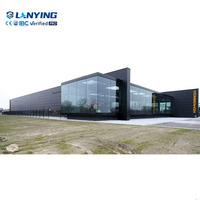 Modelo 3D de alta calidad Industrial peso ligero estructura de acero prefabricada apartamento edificio Modular