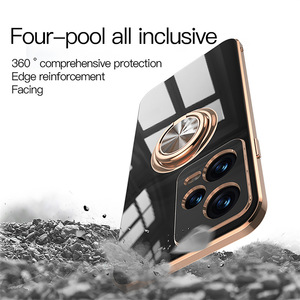 Pour Xiaomi <span class=keywords><strong>Redmi</strong></span> <span class=keywords><strong>Note</strong></span> 13 12 11 Pro Plus 11E 9T antichoc <span class=keywords><strong>coque</strong></span> rigide couverture galvanoplastie porte-anneau magnétique <span class=keywords><strong>coque</strong></span> de téléphone - Product Image 4