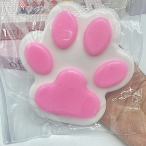 Cute <b>Large</b> <b>Plush</b> Cat Paw Squishy Toy Super Soft Mud Texture Squeeze Toy Perfect Gift For Stress Anxiety Relief - Product Image 4