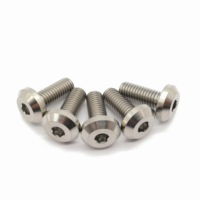 Approvisionnement d'usine Titane Gr5 Bouton Torx Vis M3/M4 Filetage Plastique et Alliage Matériau 10/16mm Longueur Boulon à Tête Socket