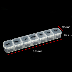 7 Ngày Trẻ Em Kháng <span class=keywords><strong>Pill</strong></span> Box Travel <span class=keywords><strong>Pill</strong></span> Box Bao Bì Tablet Chủ Thuốc Quả Organizer Lưu Trữ - Product Image 6