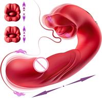 Vibrador de Rosa Recargable por USB Gelances, Juguete Sexual para Mujeres, Estimulación del Punto G, Placer Intenso, Succión y Lamido del Clítoris, Orgasmo