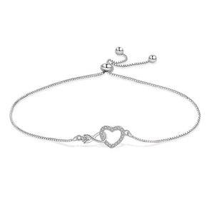 Colección Hyperbola, Pulsera de Cadena y Eslabones de Aleación de Zinc con Cristales y Diamantes de Imitación - Regalo - Product Image 3