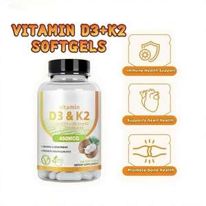 OEM/ODM fábrica personalizada vitamina D3 + K2 Softgel suplemento nutricional para adultos salud ósea colágeno cápsula dosificación - Product Image 4