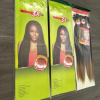 Produit pré-étiré très demandé pour femmes africaines, vous faisant gagner du temps de préparation, Cheveux à tresser Yaki 3X 225g 52 pouces, Cheveux à tresser EZ