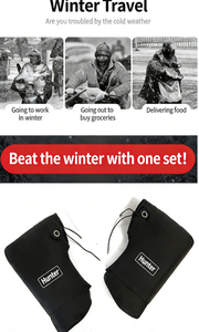 Gants de guidon de protection contre le froid WUPP, manchons pour guidon de scooter, garantie de 12 mois, accessoires essentiels pour moto - Product Image 3