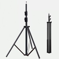 Support de trépied pour éclairage photo robuste de 2,8 m avec vis 1/4'' pour éclairage vidéo, boîte à lumière de studio