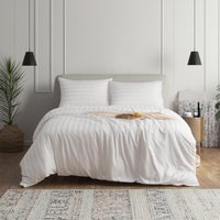 Draps et draps-housses 100 % bambou satiné 500 fils, super doux, personnalisables, pour toutes les saisons