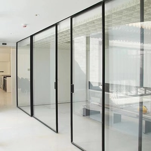 Mur coulissant en verre trempé durable pour un style moderne, cloison en verre trempé de 8 mm et 10 mm - Product Image 3