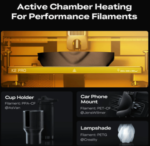 Multi-Color FDM <b>3D</b> <b>Printer</b> K2 Pro AI Camera Active Chamber Heating 300x300x300mm for Industrial Use Large Build Volume Supports - Product Image 3