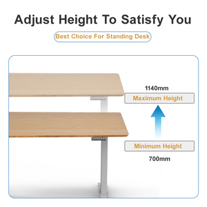 Scrivania regolabile in altezza 2 fasi regolabile scrivania gamba singolo motore elettrico in piedi struttura per ufficio <span class=keywords><strong>Computer</strong></span> da tavolo - Product Image 4