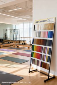 Machine de Pilates Reformer et Cadillac en bois de chêne <span class=keywords><strong>PLT</strong></span> – Équipement de studio durable et écologique, lit de Pilates multifonction portable - Product Image 4