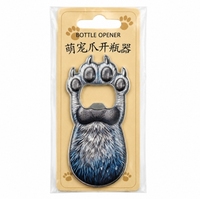 Neues Modell Dreidimensionaler Dicke-Katzenkrallen-Flaschenöffner - Magnetische Pfoten Bieröffner - Metall-Kühlschrankmagnet Flaschenöffner