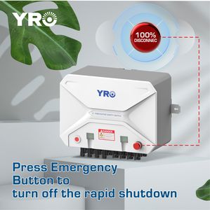 Dispositif intelligent de sécurité pour pompiers, arrêt rapide du système solaire photovoltaïque YRO, interrupteur solaire, 5 chaînes DC 1500V 55A, étanche IP66 - Product Image 4