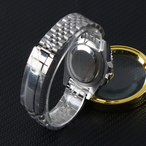 นาฬิกาข้อมือ MINUTETIME NH35 ระบบจักรกล ตัวเลขอาหรับสีเขียว ขอบเซรามิก สำหรับผู้ชาย ระบบอัตโนมัติ หน้าปัดลายใบไม้ กันน้ำ - Product Image 6