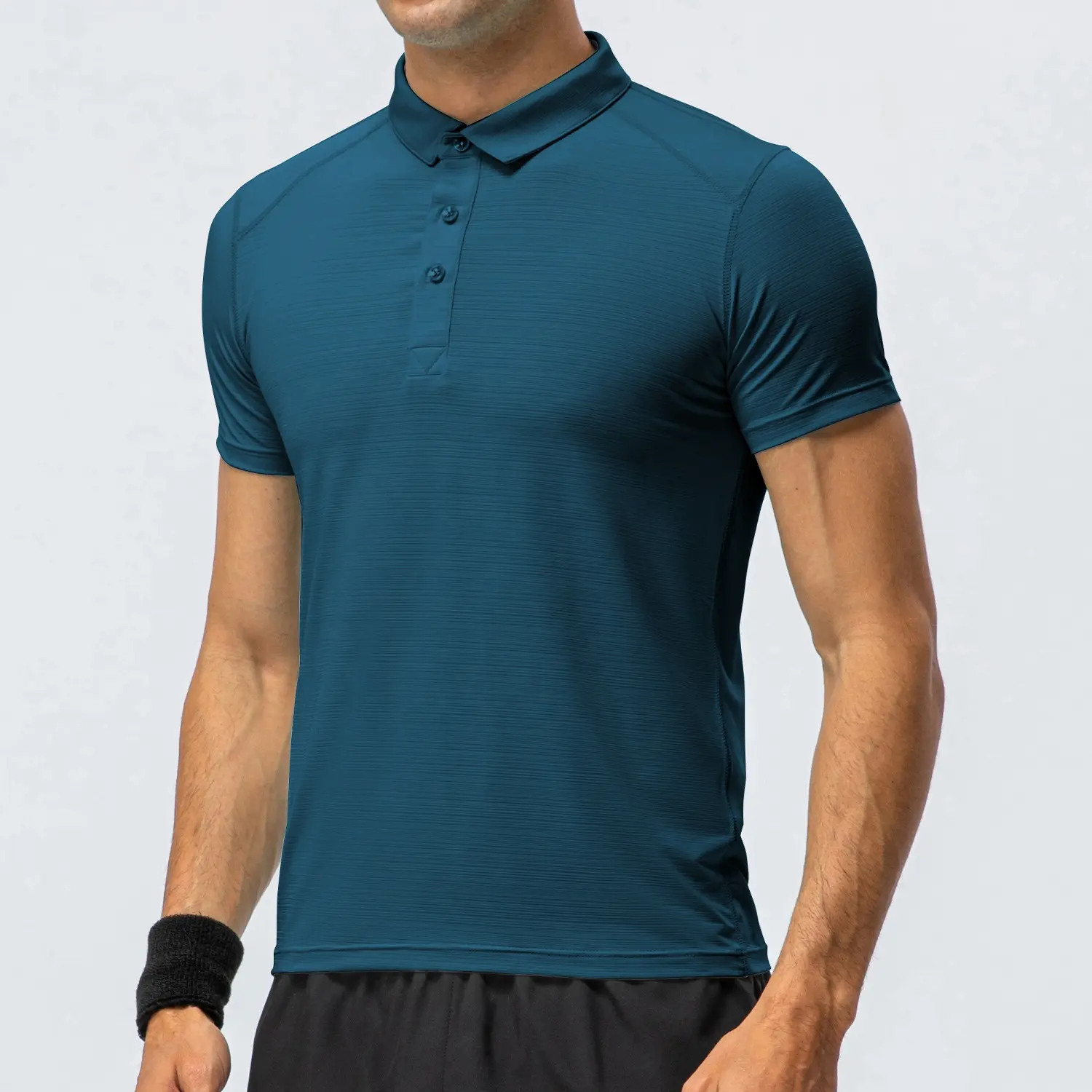 Camiseta POLO Unisex de nailon con sensación de hielo, camiseta transpirable para tenis, camiseta suelta para Golf y gimnasio, manga corta