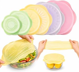 Tapas de Silicona Elásticas YDS para Tazones, Tapas Reutilizables para Almacenamiento de Alimentos para Tazones, Tazas y Recipientes - Product Image 4