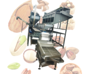 Multi-laagse vibrerende noten sorteermachine complete productielijn voor het sorteren van walnoten, amandelen, pistachenoten en pinda's op maat.