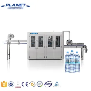 Máquina automática de enchimento de água líquida, máquinas de etiquetagem e enchimento de água mineral 18 18 6, máquina de enchimento de água