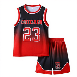 男士定制速干无袖篮球运动服透气 OEM 定制制服套装 100% 涤纶 - Product Image 4