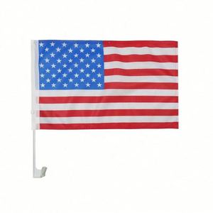 Bandera Tejida Sublimada al por Mayor, Diseño Personalizado, Impresión a Todo Color, 100% Poliéster, Bandera Personalizada para Ventana de Auto - Product Image 4