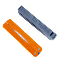 Couteau pliant patineurs pratique en forme d'éventail pierres de meulage Double face ménage diamant cuisine couteau de meulage artefact