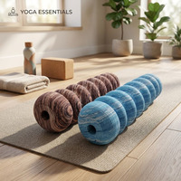 Rouleau en mousse EVA haute densité pour yoga, massage des tissus profonds, points de pression, récupération musculaire pour Pilates, gym et entraînement à domicile