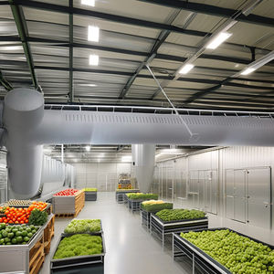 Depolar oteller hastaneler atölyelerinde hava kanalı taze depolama için Modern endüstriyel stil esnek Polyester havalandırma <span class=keywords><strong>fan</strong></span>ı - Product Image 5