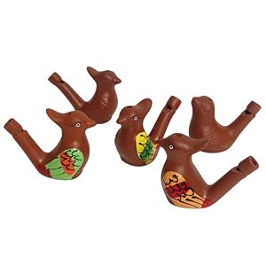 Fischietti all'ingrosso dell'acqua dell'uccello della porcellana fischietto dell'acqua dell'uccello variopinto ceramico uccello fischietti giocattoli per bambini regalo di compleanno - Product Image 1