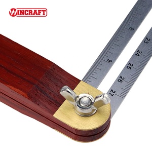 Règle carrée réglable en acier inoxydable en acajou pour bricolage <span class=keywords><strong>artisan</strong></span> constructeur charpentier architecte ingénieur Angle de mesure OEM - Product Image 2